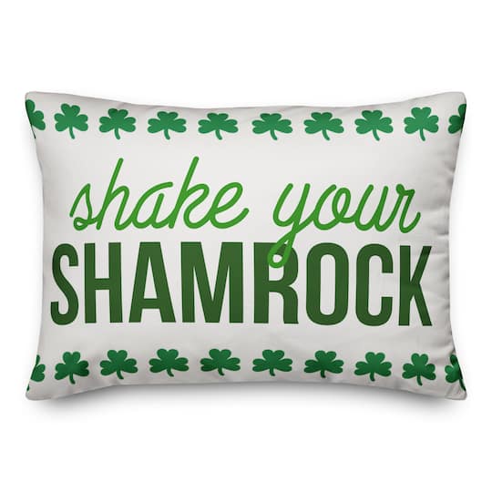 Shake Your Shamrock Throw Pillow